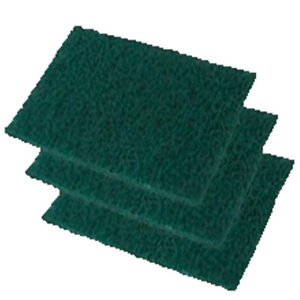 Scrubbing Hand Pad Green 6x9 Medium Duty 20/cs