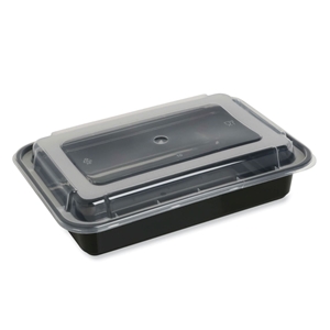 32oz Rectangular Food Containers with Lids, Combo Pack 150/cs