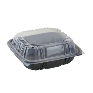 8x8 1 Compartment Rectangular Food Containers with Lids, 150/cs