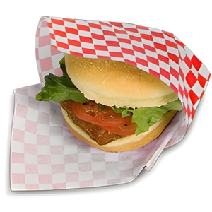 12x12 Grease Resistant Paper Sandwich Wrap, Red, 5000/cs