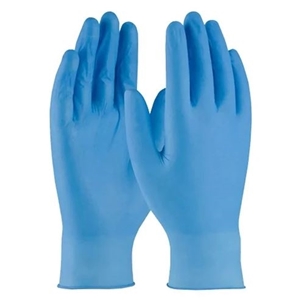 Small Prime Source Vinyl Gloves Powder Free, Blue 1000/cs