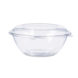 24oz Plastic Bowl With a Dome Lid, Clear, 150/cs
