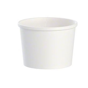 12oz White Paper Container 500/cs