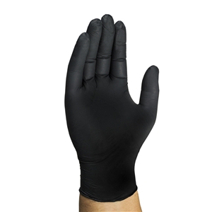 Medium Nitrile Gloves, Black, Powder Free, Prime Source Ultra, 1000/cs