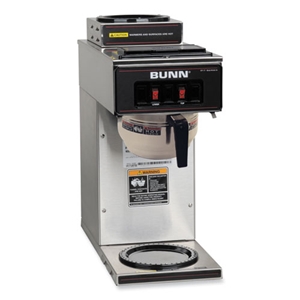 BUNN VP17-2 12-Cup Pourover Coffee Brewer, Black/Stainless Steel