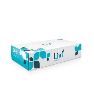 Solaris Livi VPG Select Boxed Facial Tissue White 2-Ply 8.37x8.07 Flat Box 30 boxes of 100 Tissues