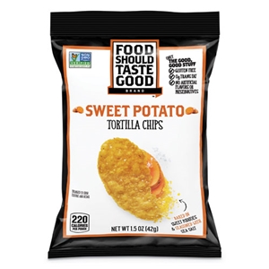 FoodSTGood Tortilla Chips, Sweet Potato With Sea Salt, 1.5 Oz, 24/carton
