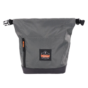 ergodyne Arsenal 5186 Full Respirator Bag with Roll Top Closure, 7.5 x 13.5 x 13.5, Gray