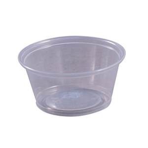 3.25 oz Plastic Portion Cups Clear 2500/cs