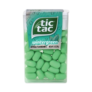 Tic Tac Breath Mints, Wintergreen, 1 oz Bottle, 12 Bottles/Carton