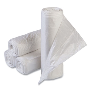 Inteplast High-Density Commercial Can Liner Value Pack, 30 gal, 11 mic, 30" x 36", Clear, Interleaved Roll, 25 Bags/Roll, 20 Rolls/CT