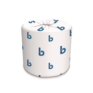 BOARDWALK 2-Ply Toilet Tissue, Standard, Septic Safe, White, 4x3, 500 Sheets/Roll, 96/cs