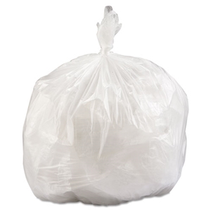 Inteplast High-Density Commercial Can Liner Value Pack, 33 gal, 14 mic, 33" x 39", Clear, Interleaved Roll, 25 Bags/Roll, 10 Rolls/CT