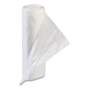 Inteplast High-Density Commercial Can Liner Value Pack, 55 gal, 11 mic, 36" x 58", Clear, Interleaved Roll, 25 Bags/Roll, 8 Rolls/CT
