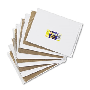 Creativity Unruled Dry Erase Student Boards, 12 x 9, White Surface, 10/Set