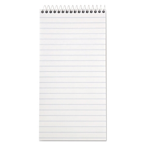 TOPS Reporter's Notepad, Wide/legal Rule, White Cover, 70 White 4 X 8 Sheets, 12/pack