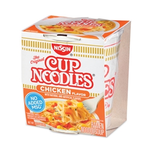 Nissin Cup Noodles, Chicken, 2.25 oz Cup, 24 Cups/Carton