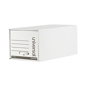 Universal Heavy-Duty Storage Drawers, Letter Files, 14" X 25.5" X 11.5", White, 6/carton