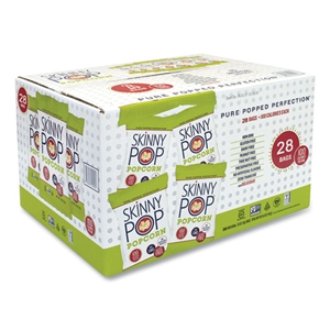 SkinnyPop Popcorn, Original, 0.65 oz Bag, 24/Carton