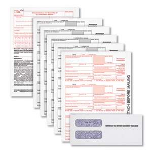 TOPS 1099-NEC Online Tax Kit, Fiscal Year: 2023, Five-Part Carbonless, 8.5 x 3.5, 3 Forms/Sheet, 24 Forms Total