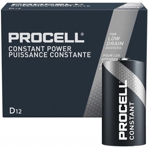 Procell Constant Alkaline Batteries D, 1.5V 6 / 12 CS