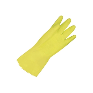 4259 GLOVE LATEX 18-MIL 9 YELLOW FLOCK LINED 12/PK
