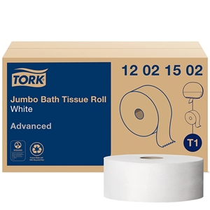 Tork Paper Tissue Roll, White, 3.55" x 1600' 1/CS/6