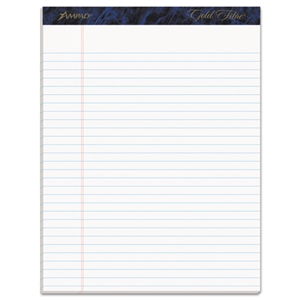 Ampad Gold Fibre Quality Writing Pads, Wide/legal Rule, 50 White 8.5 X 11.75 Sheets, Dozen