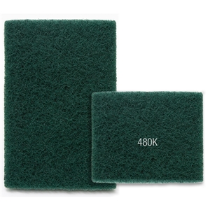 ACS General Purpose Scouring Pad Green, 6" X 9" Medium Duty 6 / 10 cs