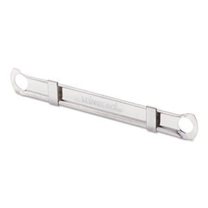 Universal Two-Piece Two-Prong Paper Fastener Compressors, 2.75" Center to Center, Silver, 100/Box