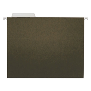 Universal Hanging File Folders, Letter Size, 1/3-Cut Tabs, Standard Green, 25/Box
