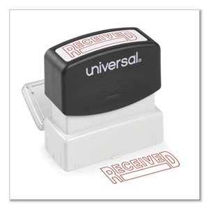 Universal Message Stamp, Received, Pre-Inked One-Color, Red