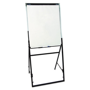 Quartet Futura Dry Erase Presentation Easel, 26 x 35, White Surface, Black Steel Frame