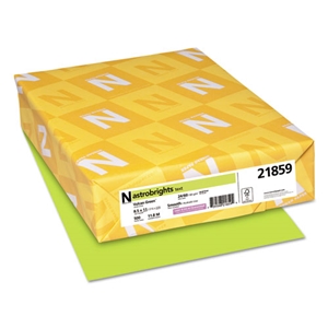 ASTROBRITE Color Paper, 24 lb Bond Weight, 8.5 x 11, Vulcan Green, 500/Ream