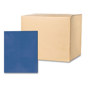 RoaringSpr Pocket Folder, 0.5" Capacity, 11 x 8.5, Dark Blue, 25/Box, 10 Boxes/Carton