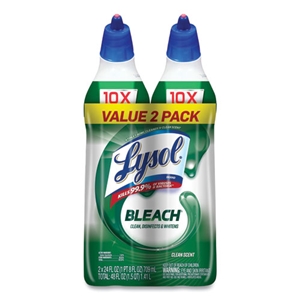 LYSOL Disinfectant Toilet Bowl Cleaner With Bleach, 24 Oz, 2/pack