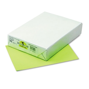 Pacon Kaleidoscope Multipurpose Colored Paper, 24 lb Bond Weight, 8.5 x 11, Hyper Lime, 500/Ream