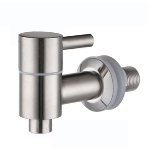 5/8 or 16mm Press and Hold Spring Valve Replacement Spigot/Faucet/Tap for Beverage Dispenser Stainless Steel Brushed Finish