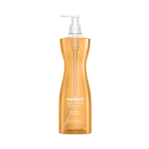 Method Dish Soap, Clementine, 18 Oz Pump Bottle, 6/carton