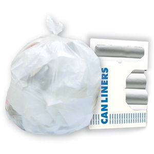 Hi-Valu HDPE Coreless Roll Liner, Natural, 40-45 Gal, 1/CS/250 10/25