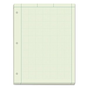 TOPS Engineering Computation Pads, Cross-Section Quadrille Rule (5 Sq/in, 1 Sq/in), Green Cover, 200 Green-Tint 8.5 X 11 Sheets