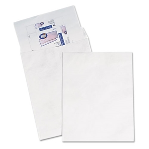 SURVIVOR Heavyweight 18 lb Tyvek Catalog Mailers, Square Flap, Redi-Strip Adhesive Closure, 14.25 x 20, White, 25/Box