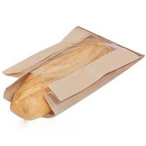 PINCH BTTM DBL PANEL BG W/WINDOW 5X1.75X9 KFT GRSPRF 500/cs