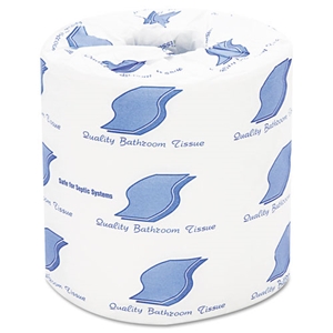 GEN Bath Tissue, Septic Safe, 2-Ply, White, 420 Sheets/roll, 96/cs