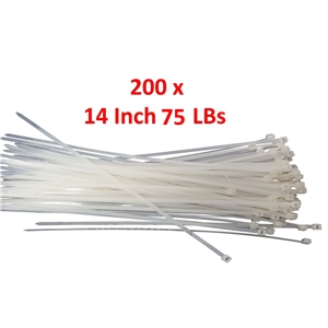 NiftyPlaza 18 Inch Cable Ties 100 Nylon Zip Ties 75 lbs UV Weather Resistant 