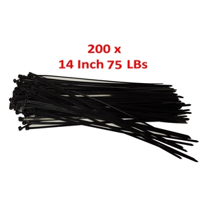 100 Pack NiftyPlaza 14 Inch Cable Ties 75 lbs TENSILE Strength Wire Zip Ties 