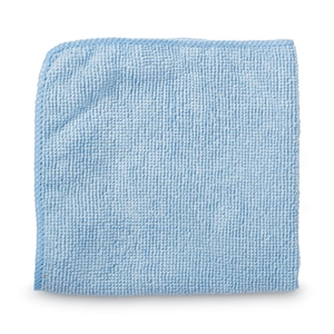RubbmdComm Microfiber Cleaning Cloths, 16 X 16, Blue, 24/pack