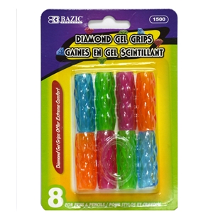 US SHIPPING Extreme Comfort Assorted Color Shape Pencil Pen Grip 8 Per Pack 