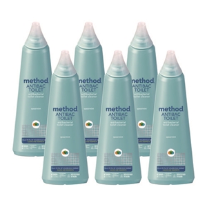 Method Antibacterial Toilet Cleaner, Spearmint, 24 Oz Bottle, 6/carton