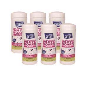 Motesnbker Dry Erase Cleaner Wipes, Cloth, 7 X 12, 40/canister, 6 Canisters/carton